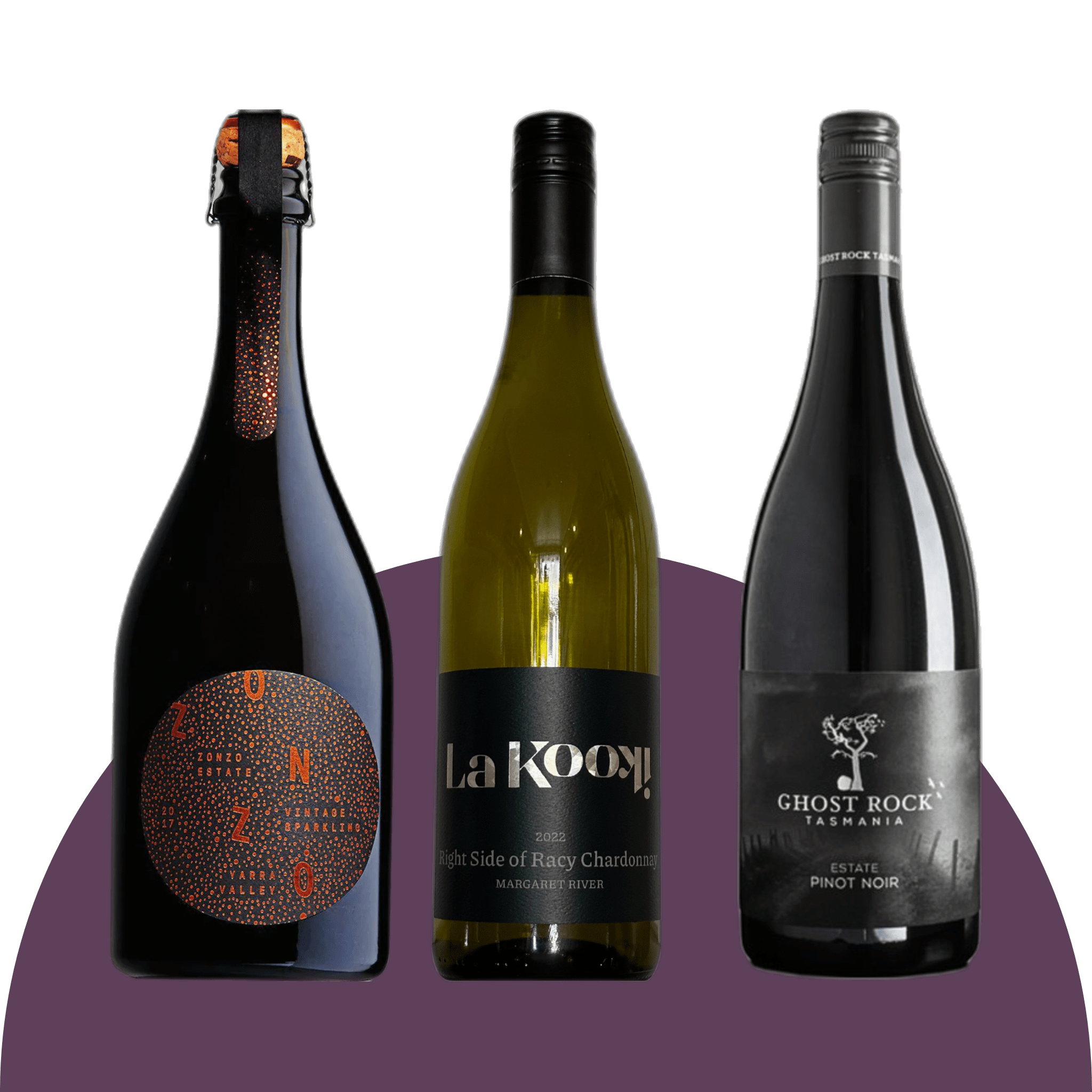 Image of the wines included in the Wine Pack