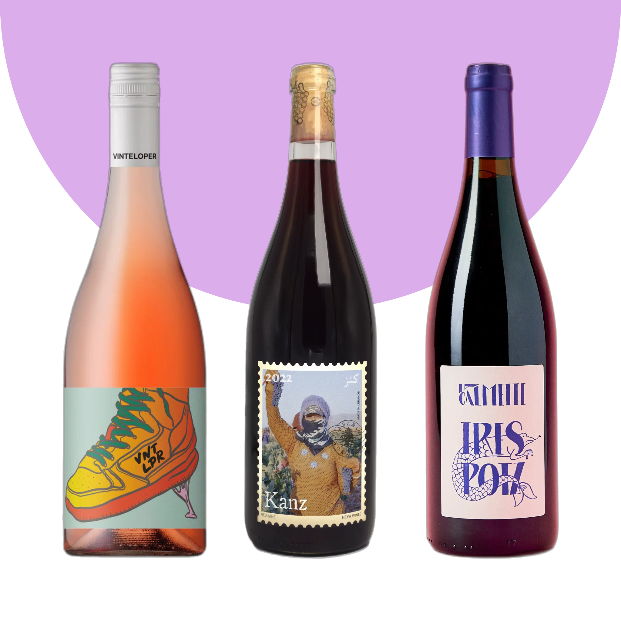 Image of the wines included in the Wine Pack