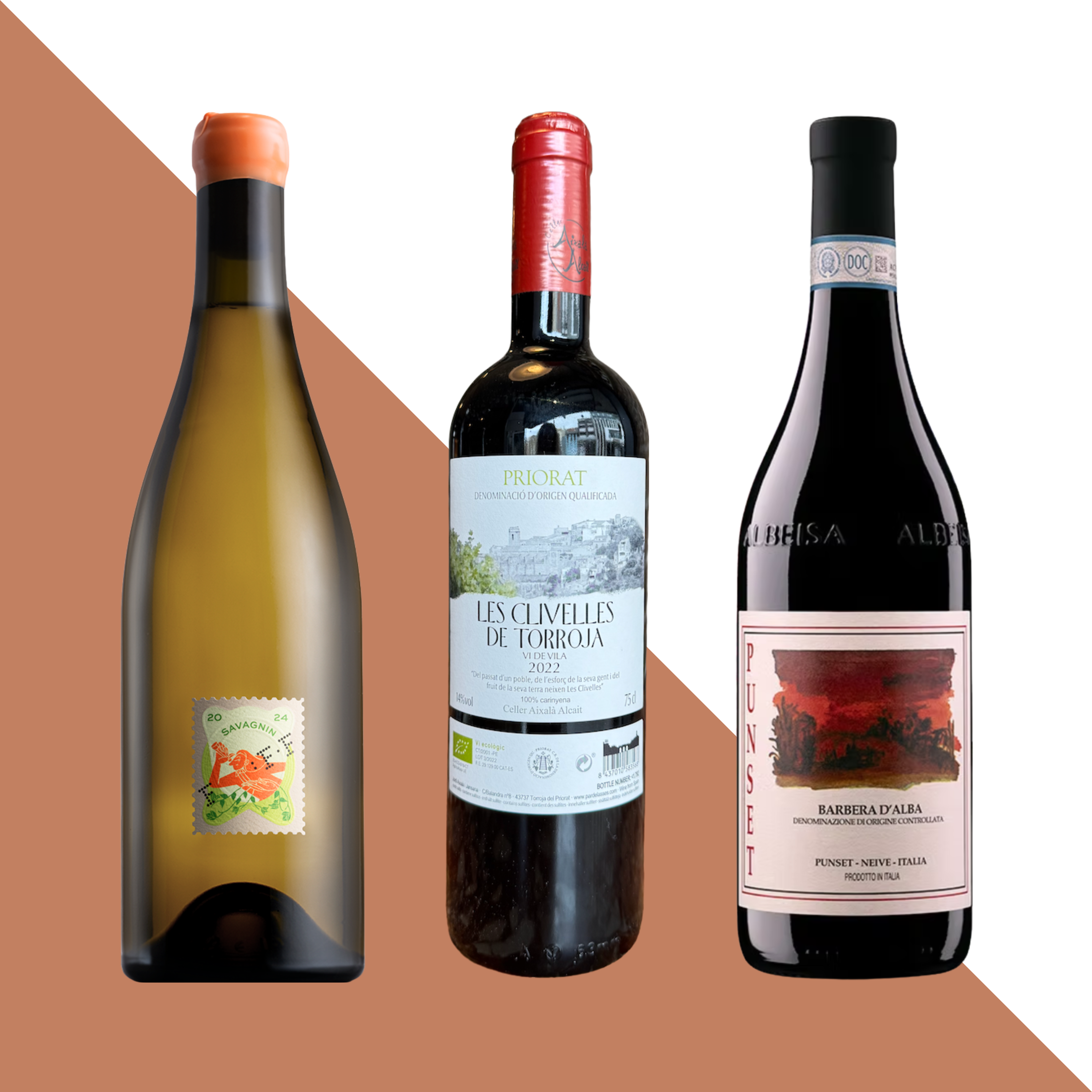 Image of the wines included in the Wine Pack