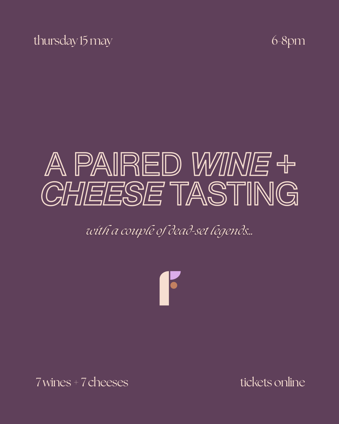 A Paired Wine + Cheese Tasting with Winemaker Tessa Brown + Cheesemonger Penny Lawson