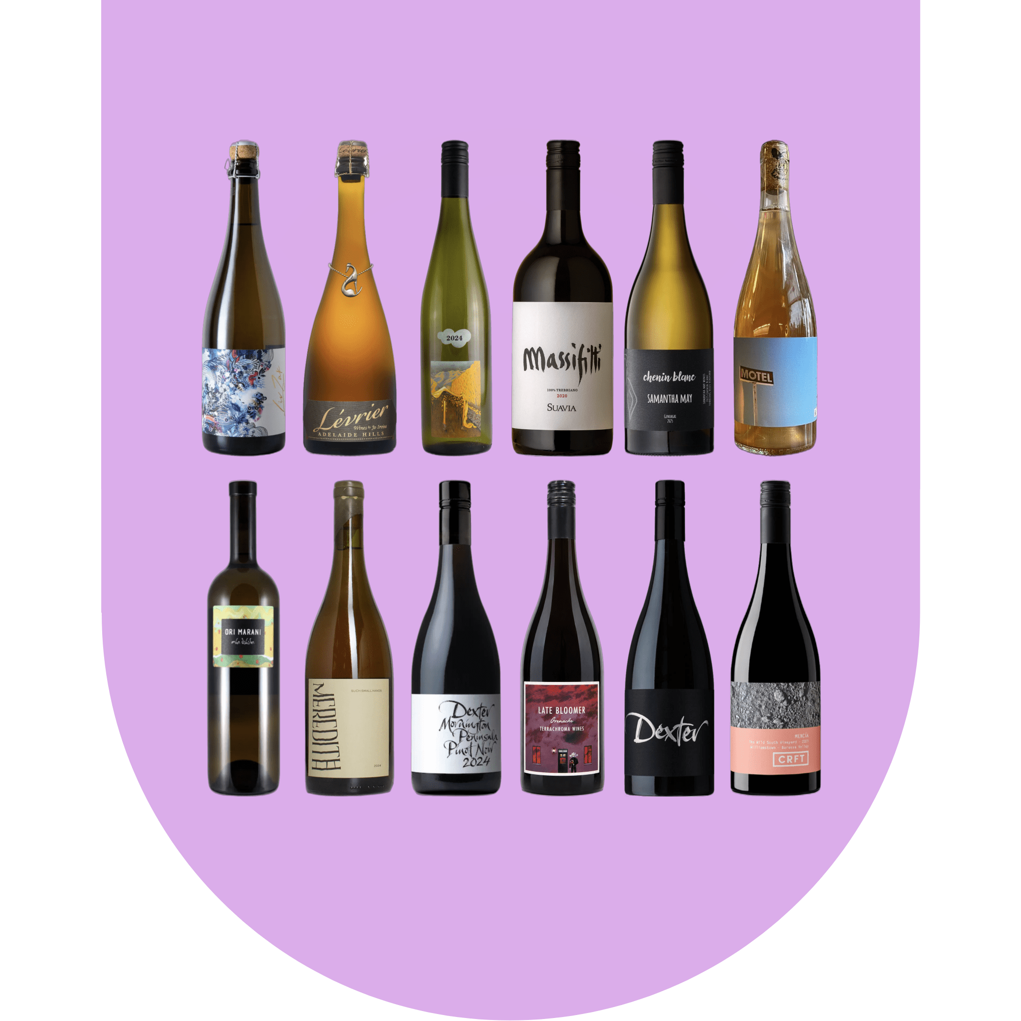 Image of the wines included in the Wine Pack
