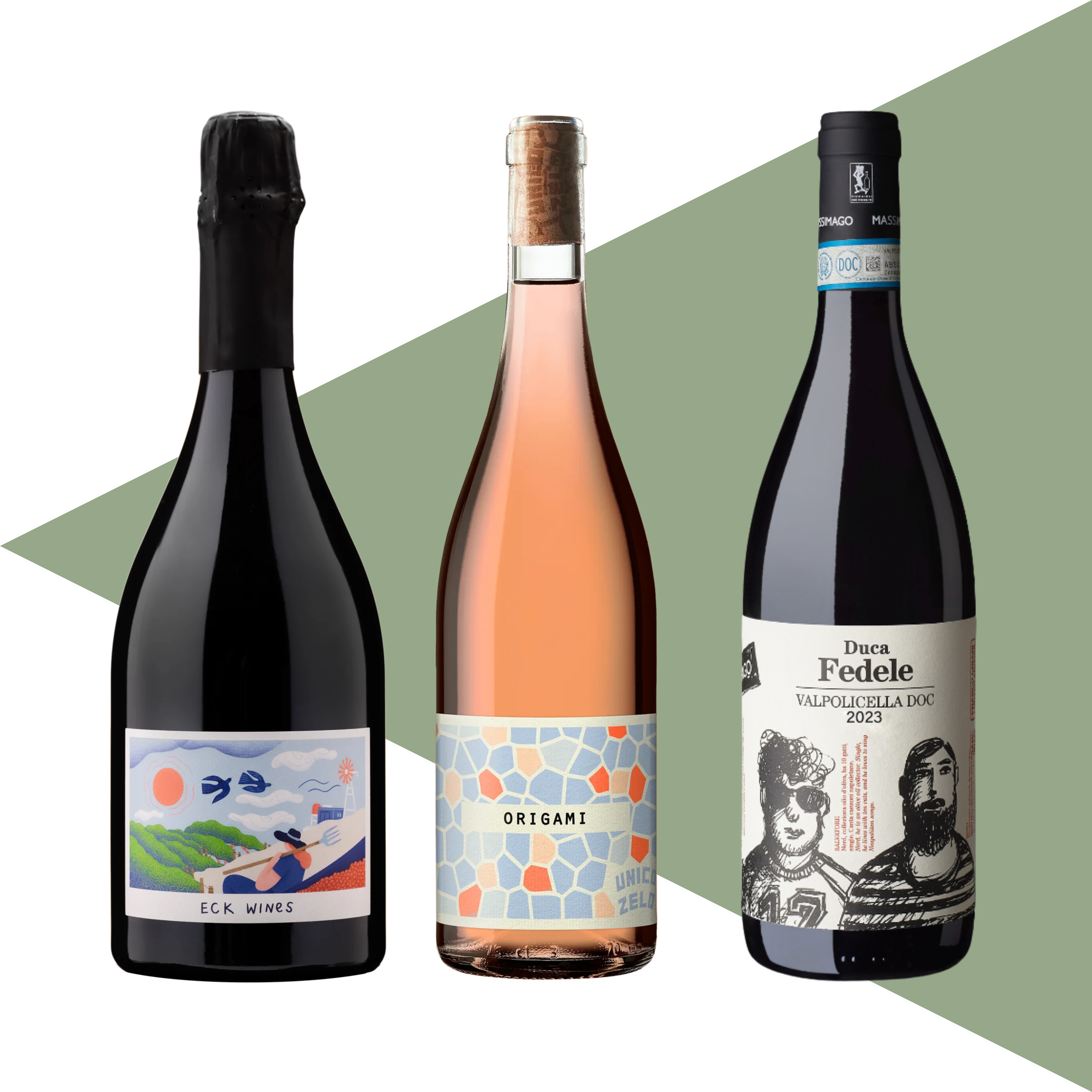 Image of the wines included in the Wine Pack
