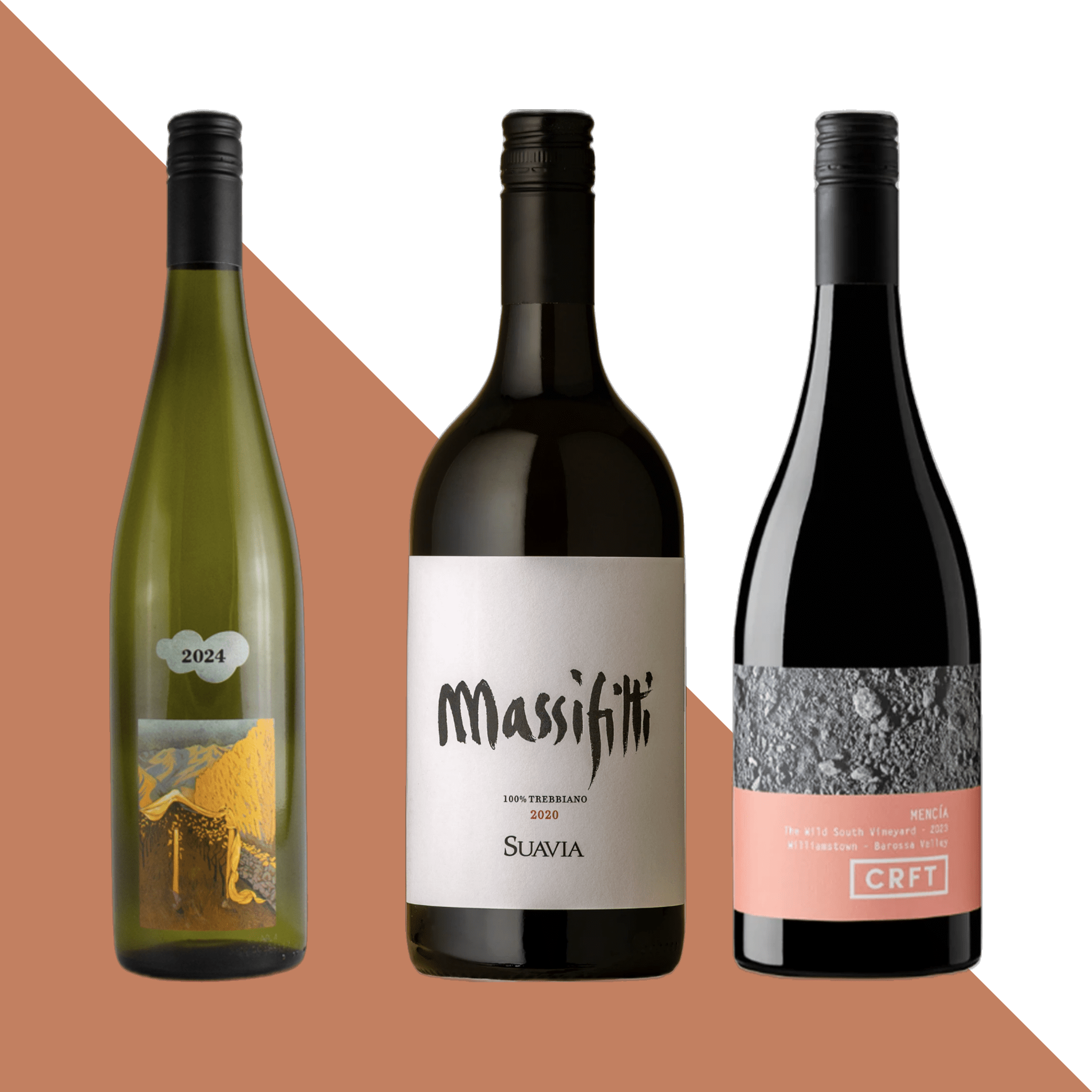 Image of the wines included in the Wine Pack