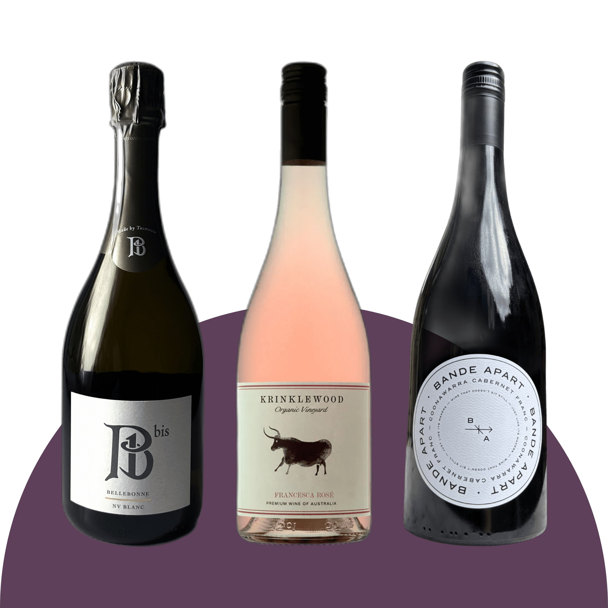 Image of the wines included in the Wine Pack
