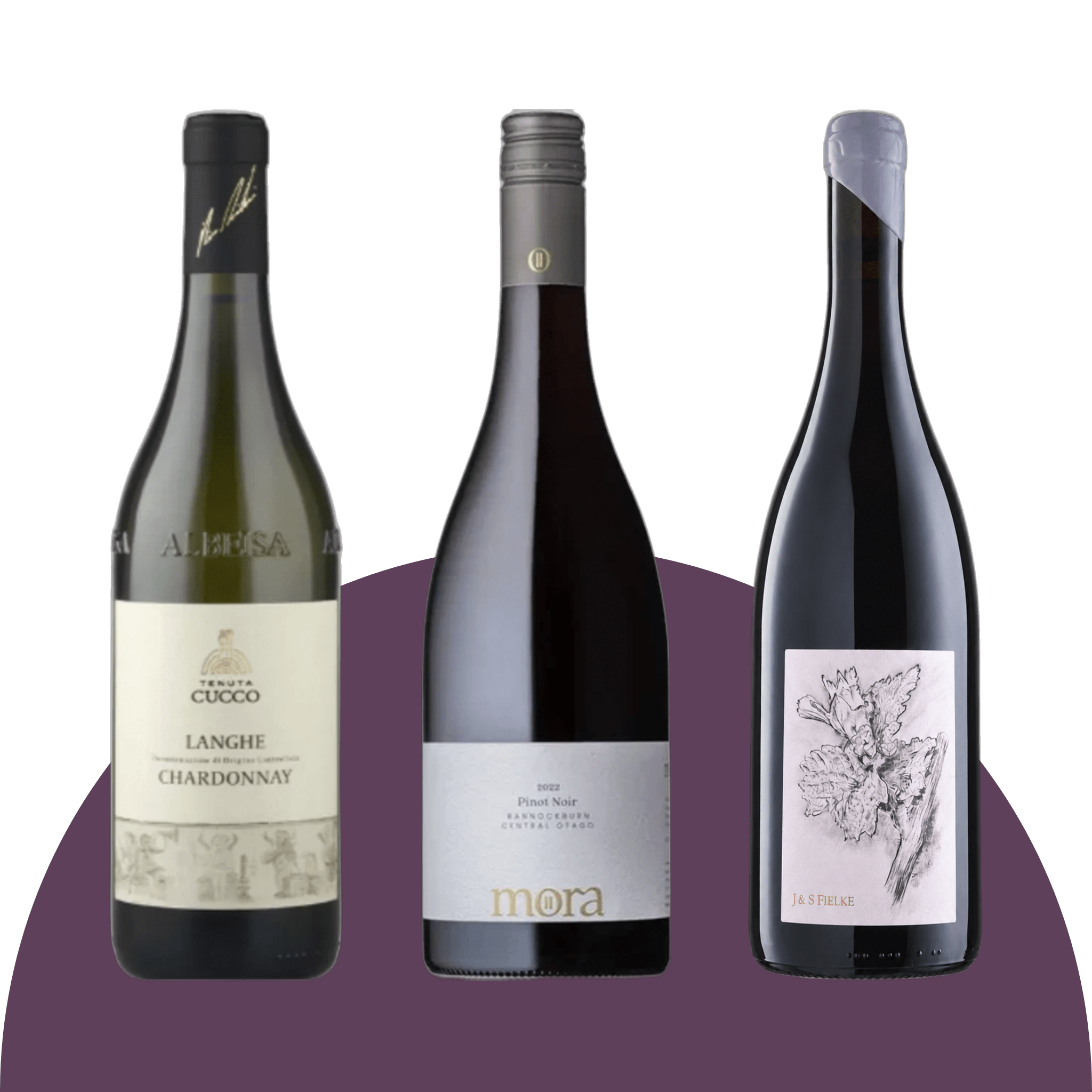 Image of the wines included in the Wine Pack