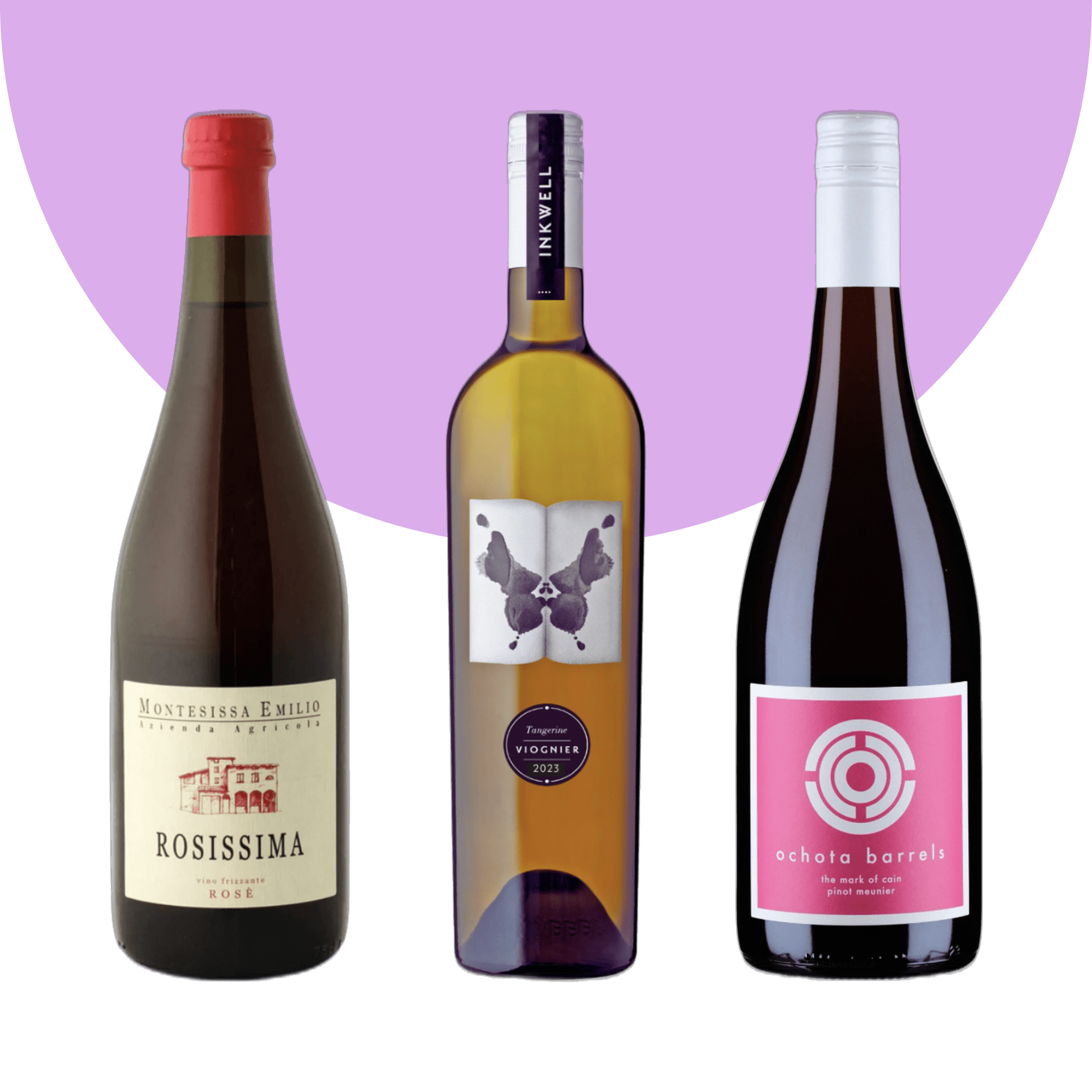 Image of the wines included in the Wine Pack