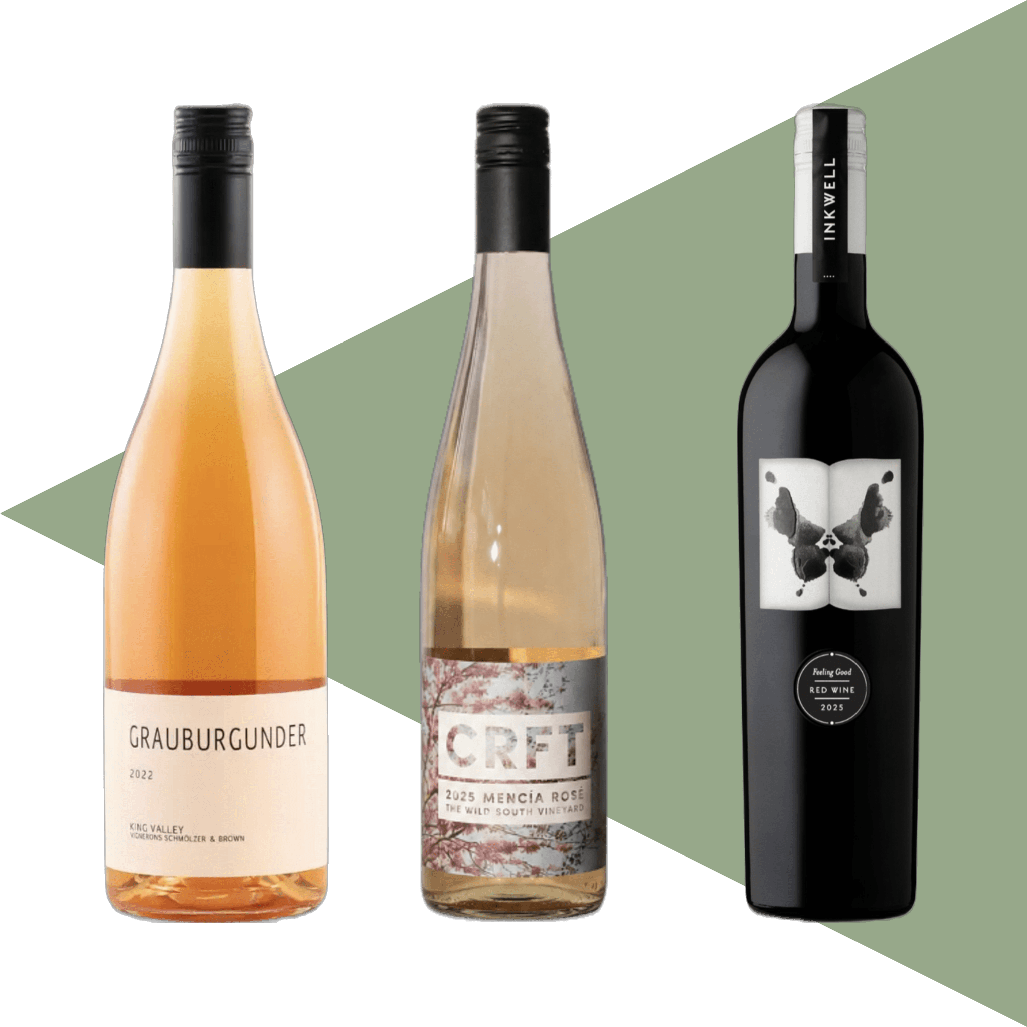 Image of the wines included in the Wine Pack