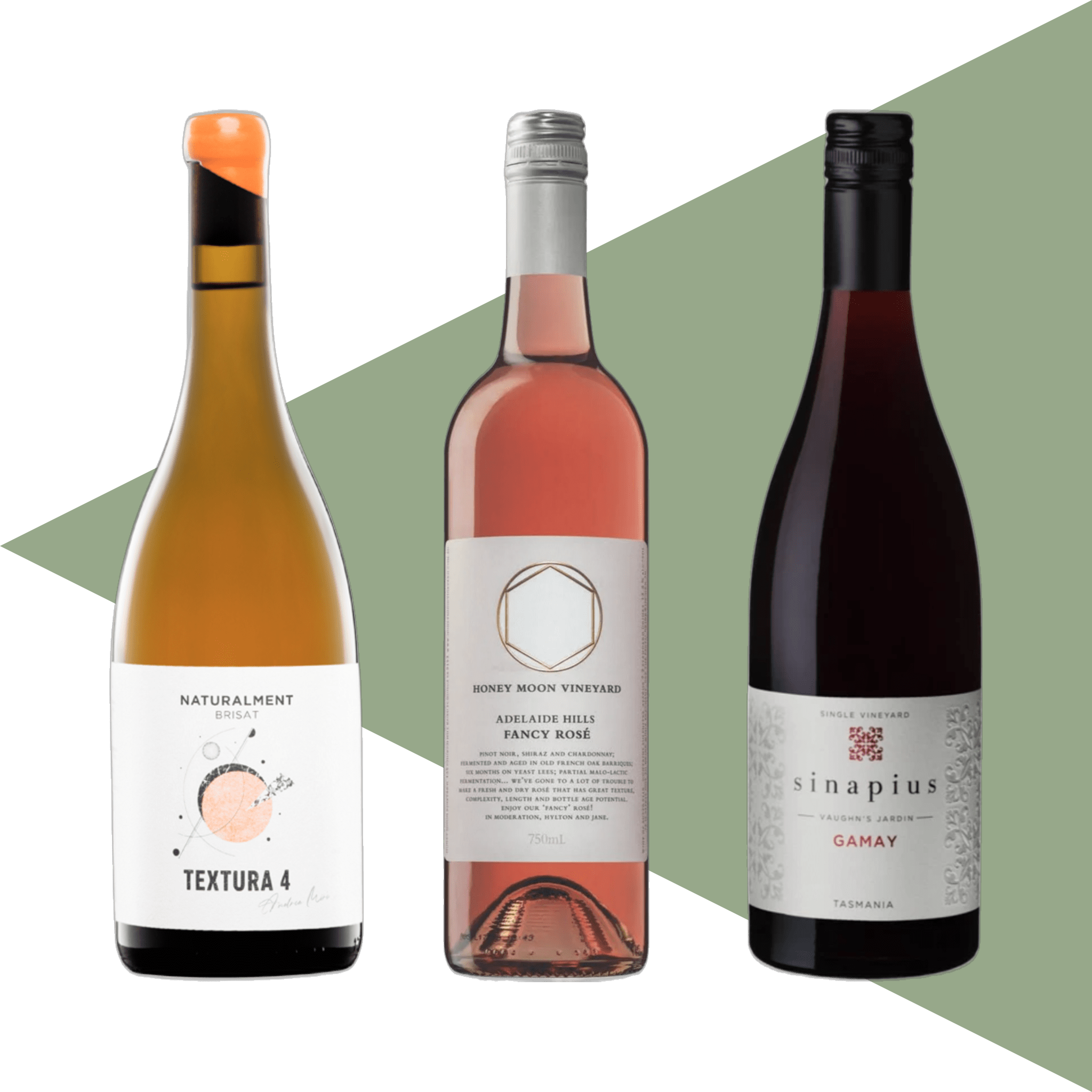 Image of the wines included in the Wine Pack