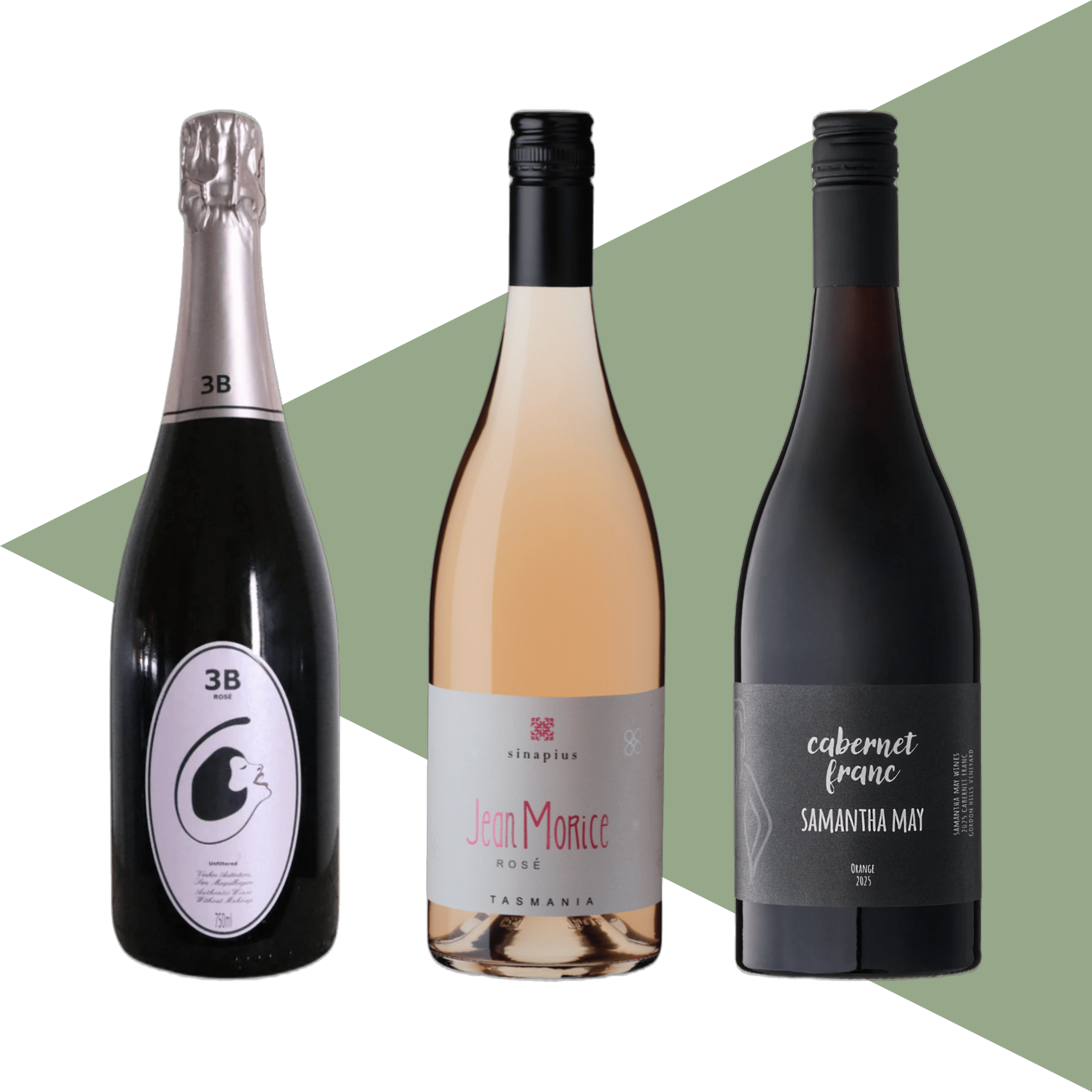 Image of the wines included in the Wine Pack